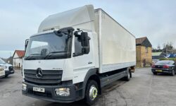EURO 6 2017 MERCEDES ATEGO 1218 12 TONNE BOX LORRY WITH RETRACTABLE TAILLIFT