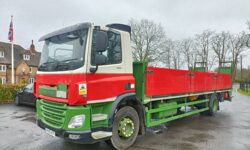 EURO 6 DAF DAF CF250 18 TONNE TREBLE DROPSIDE TRUCK WITH TAILLIFT